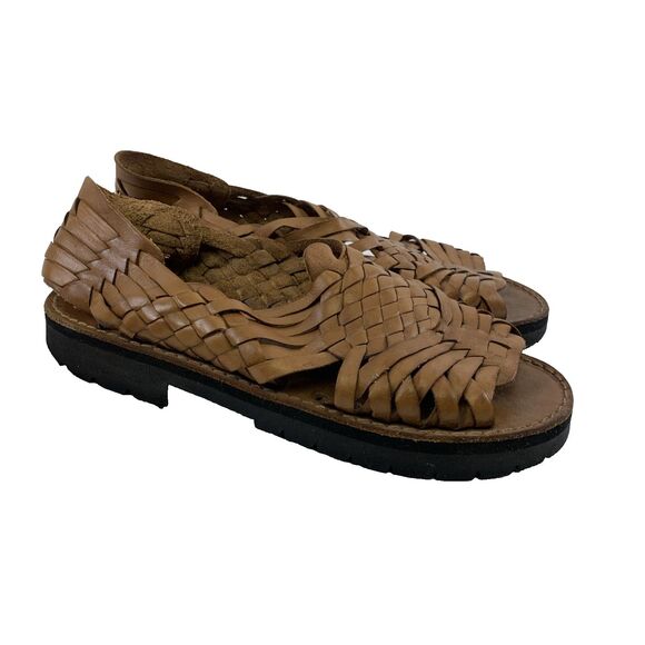 Brown Leather Sandals - Picture 4 of 12